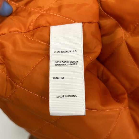 ROBERT GRAHAM Men’s Faux Suede Cargo Jacket with Quilted Orange Interior… - Picture 13 of 14